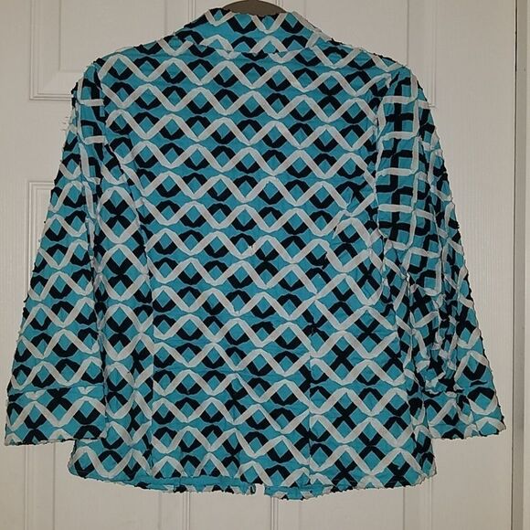 Rafael turquoise white black jacket 
Sz 6 - Picture 4 of 6